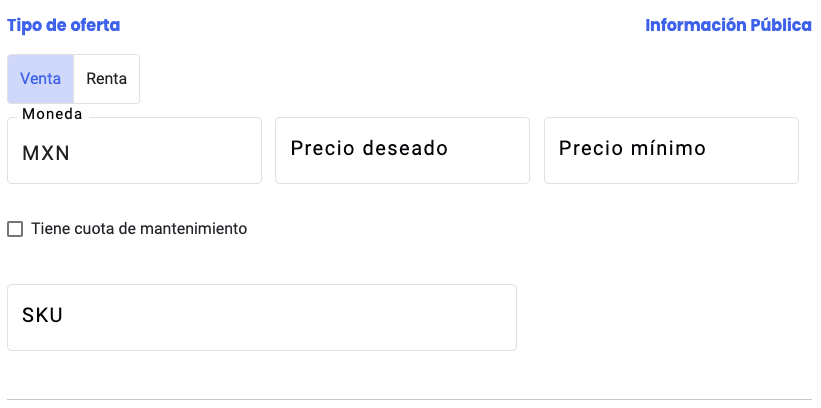 Agregando tipo de Oferta en Super Agente