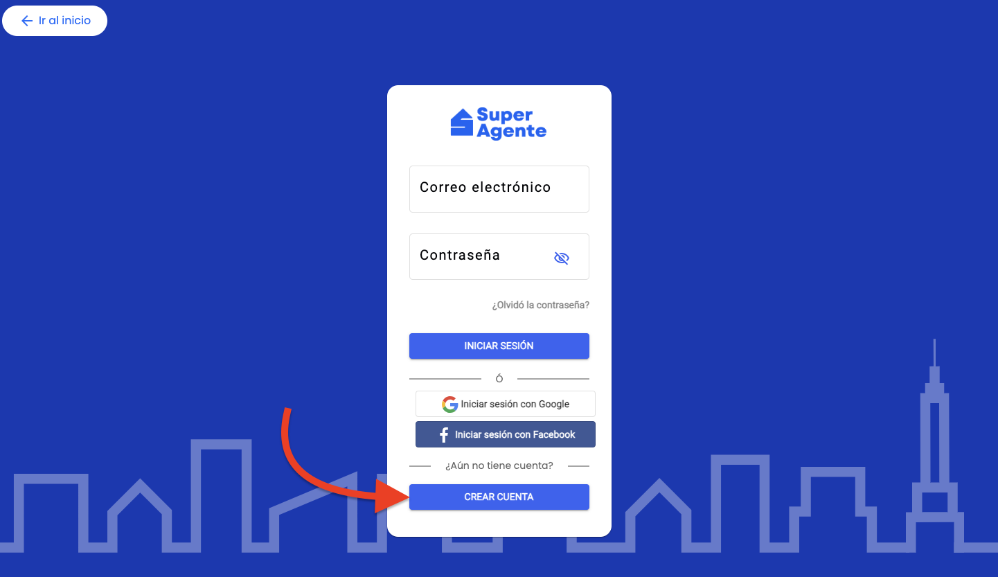 Crear cuenta Super Agente